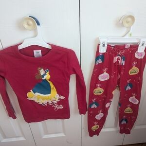 Hanna Andersson Princess Belle Holiday pajamas